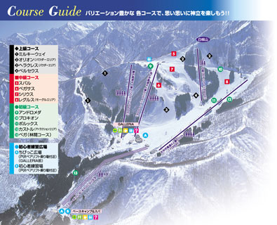 パインリッジリゾート神立・コースマップ