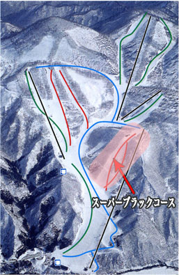 高畑スキー場・コースマップ